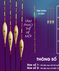 Phao hố đấu tự cân - Tăm xoắn (PF)